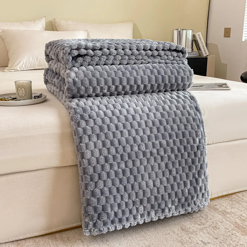Caelidra - Geruite Zachte Fluwelen Deken Warm Knusse Plaid voor Bank en Bed - Image 7