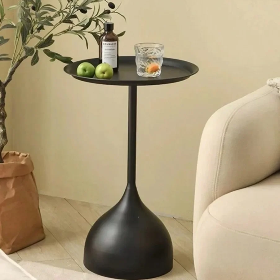 Valessia - Scandinavische Ronde Bijzettafel van Metaal - Image 4