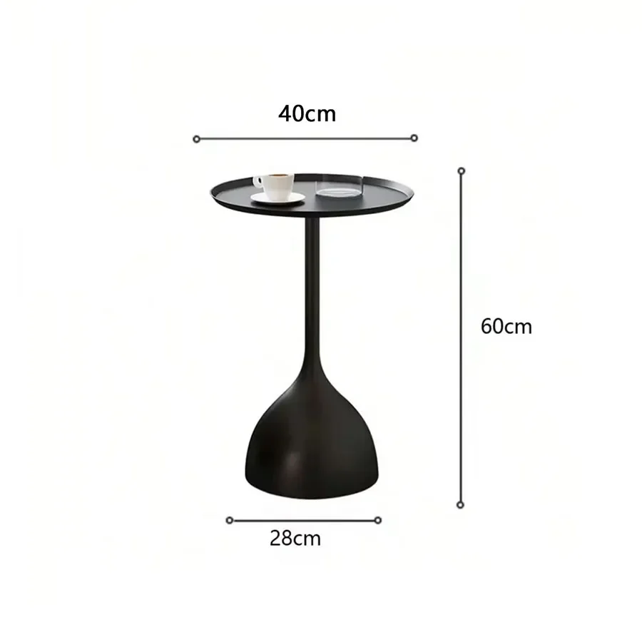 Valessia - Scandinavische Ronde Bijzettafel van Metaal - Image 5