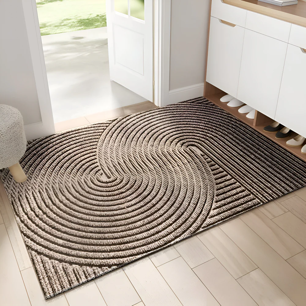 Velione - Rechthoekige PVC Antislip Deurmat met Geometrisch Patroon - Image 3